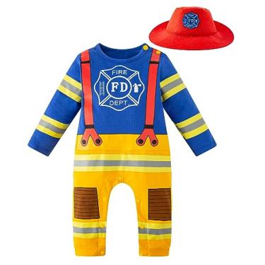 Imagem de LENSOUS Body de fantasia de médico para bebês meninos, Bombeiros, 18-24 Meses