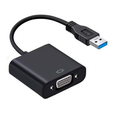 Imagem de Cabo Adaptador Conversor USB 3.0 P/VGA Fêmea AD-902E JC-USB-VGA