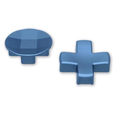 Imagem de eXtremeRate 2 peças D-pads metálicos de aço inoxidável magnético azul Netuno, para Xbox Elite 1/2, kits de botões direcionais de peças de reposição para controle Xbox One Elite e Xbox One Elite Series