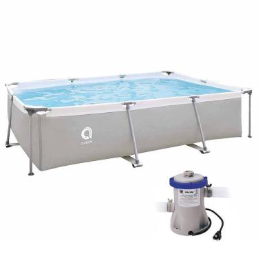 Imagem de Piscina Estrutural Retangular 3701 Litros com Bomba Filtrante Avenli Jilong 220v