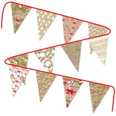 Imagem de Faixa vintage de pássaros Robin de Natal para decoração de casa faixa de tecido para decorações internas e externas de Natal sinal de quintal estilo retrô faixa de guirlanda de Natal para decorações de lareira