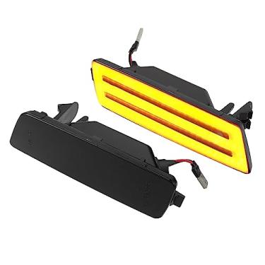 Imagem de A ABSOPRO Luz de LED lateral 1K5 945 071A Luzes de seta dianteiras do motorista do passageiro Lâmpadas laterais para Volkswagen Lente Preta Âmbar Luz LED 1 par