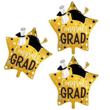 Imagem de AVMBC Graduation Cap Star Shaped Balloons, Graduation Cap Balloon, Graduation Mylar Foil Balloon for College High School Party Graduation Party Decorations Supplies