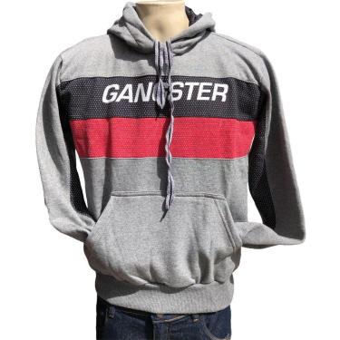 Imagem de Blusa Moletom Masculina Fechada Com Capuz 0509 Gangster-Masculino