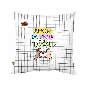 Imagem de Almofada 40x40 Amor Da Minha Vida Presente Dia dos Namorados