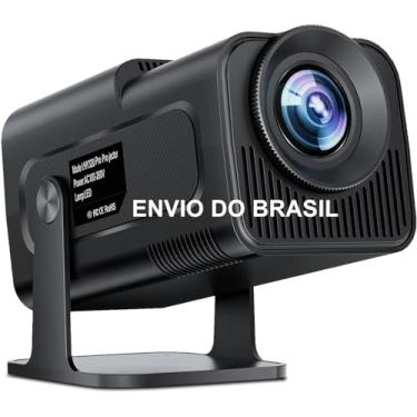 Imagem de Salange Projetor HY320 Pro, FHD 1080P Nativo 4K, 12,000 LUX, Android 11 WiFi 6 BT 5.2, Rotativo 180°, Auto Correccao Trapezoide, Mini Projetor Portatil para Celular/TV Stick/PC (EU Plug)