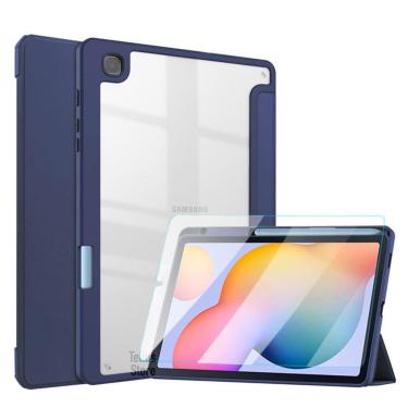 Imagem de Case com slot caneta para galaxy tab s6 lite p619 + película