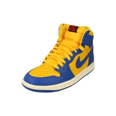 Imagem de Tênis feminino Air Jordan 1 Retro High OG tamanho - 43, Varsity Maize/Game Royal-Sail, 41