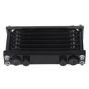 Imagem de Resfriamento de óleo do motor, reduz o desgaste do motor refrigerador de óleo robusto de alto desempenho para veículos off-road preto
