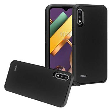 Imagem de CELZEN - Para LG K22, K32, K22+ Plus (LM-K200) - Capa de telefone emborrachada - AH2 preta