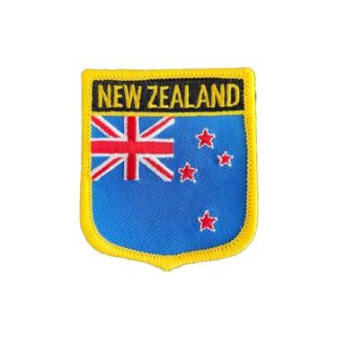 Imagem de Ruoming 1 PÇ Patch de bandeira da Nova Zelândia bordado a ferro ou costurado em bordado tático militar nacional da Nova Zelândia (Nova Zelândia)