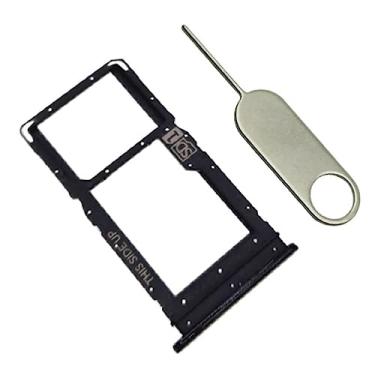 Imagem de Suporte de cartão SIM de substituição para celular para ano 2020, Motorola Moto G Power/Moto G Stylus (preto) versão simples Sim