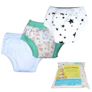 Imagem de Kit 3 Desfralde Bebê Treinamento SafariV/Branco/Estrela