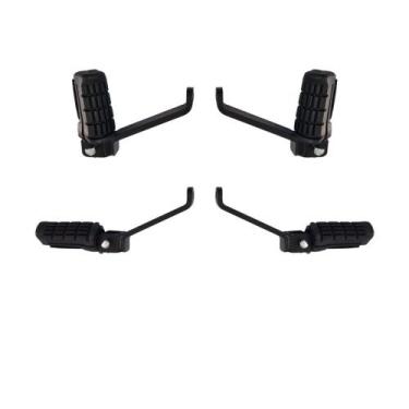 Imagem de Pedaleiras para Descanso CB500X 2013 A 2021 Preto - Start Racing