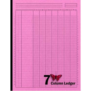 Imagem de 7 Column Ledger Log: Accounting Seven Column Ledger Book, Seven Column Ledger Pad, Ledger Book for Bookkeeping, Financial Ledger Book, 120, Size 8.5"X11"(Volume-10)