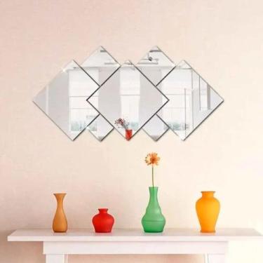 Imagem de Espelho Decorativo Em Acrílico 7 Peças Quarto Sala - PAPELEPAREDE
