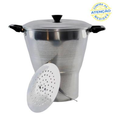 Imagem de Cuscuzeira N16 Panela Nordestino Individual Alumínio Cuscuz Delicio Pr