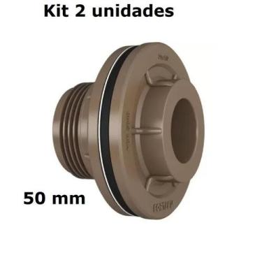 Imagem de Kit 2Un Adaptador Flange 1.1/2 (50mm) Caixa D Água FORTLEV