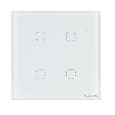 Imagem de Interruptor smart wi-fi touch 4 teclas ews 1004 br - INTELBRAS