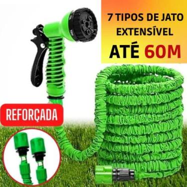 Imagem de Mangueira Mágica Retrátil/extensível 60m - 7 Tipos Jato - MANGUEIRA60M