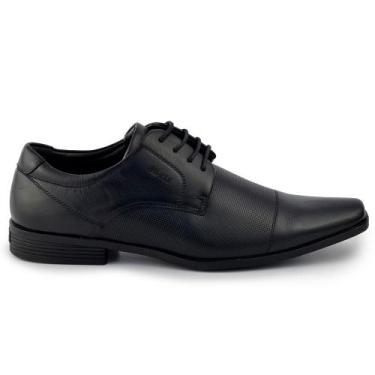 Imagem de Sapato Social Masculino Ferracini Leverpool Couro 4083, 41, Preto