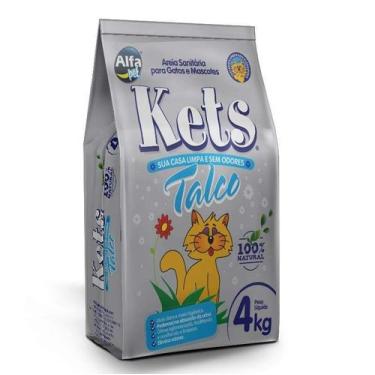 Imagem de Areia Sanitária Kets para Gatos Talco - 4kg - AlfaPet