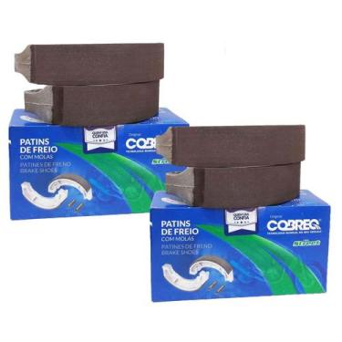 Imagem de Par de Lonas de Freio Ybr 125 Ed 2001-2008 Sob Medida 0.25 Cobreq