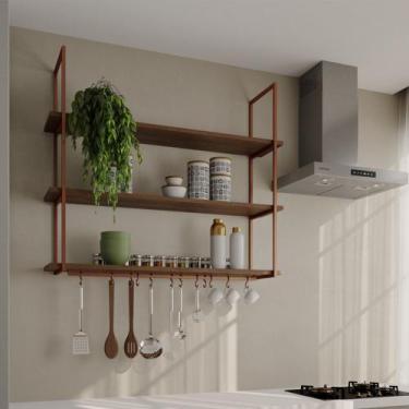 Imagem de Nicho de Parede Londres 120 Cm Cobre - NEW GREEN, LARANJA