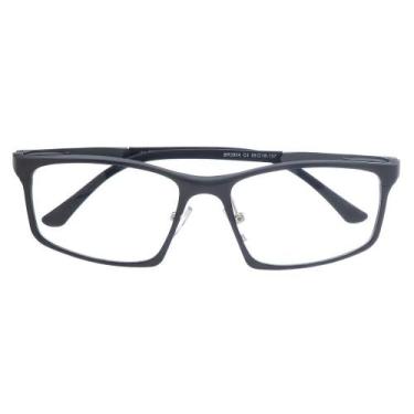 Imagem de Armação De Óculos Para Grau Masculino Retangular Nova York - Shark Ócu