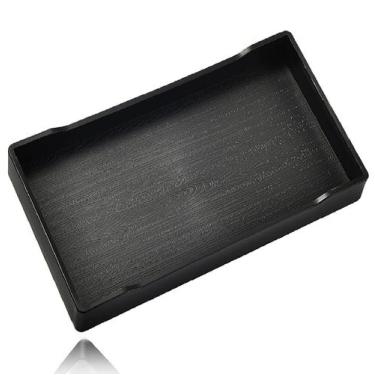 Imagem de Bandeja Preta para Decoração Banheiro Lavabo Café Vasos - Fx