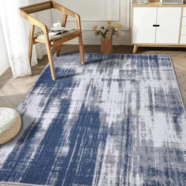 Imagem de Tapete de sala de estar estilo étnico lavável à máquina tapetes dobráveis de pelúcia para quarto tapetes de mesa de centro de área grande da moda, SY2452, YZ, A, 80x160 cm