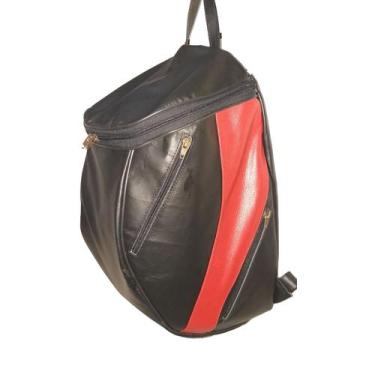 Imagem de Mochila Grande Resistente de Couro Esportiva Estudo Passeio Fabricação