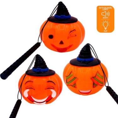 Imagem de Abóboluz divertida (12 unidades) possui luz e som - Royal Toys