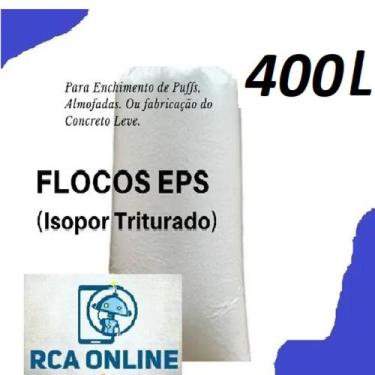 Imagem de Flocos De Isopor 400 Litros P/ Enchimento De Puffs -almofada - RCAISOP