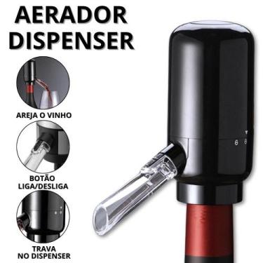 Imagem de Aerador De Vinho Elétrico Dispenser De Bebidas Dosador Bomba Dosadora 