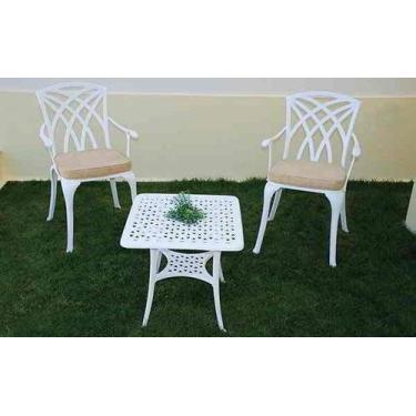 Imagem de Conjunto Para Jardim Geneva Com Mesa de Centro Alumínio Fundido Unifer