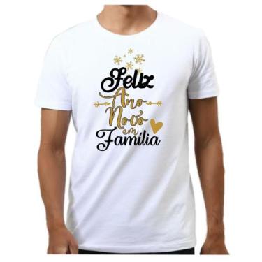 Imagem de Camiseta camisa masculina feliz ano novo em família réveillon - Dogs, 
