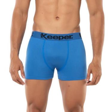Imagem de Cueca boxer microfibra basic escolha as cores Keeper, Royal, G (46/48)
