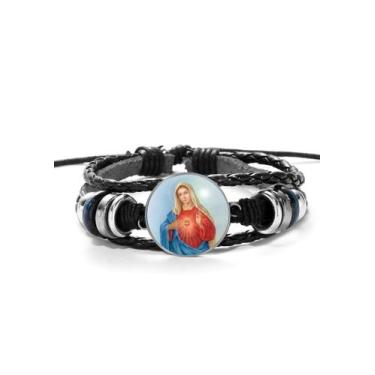 Imagem de Pulseira Nossa Senhora de Nazaré Unissex e Ajustável - RECANTO ASTRAL