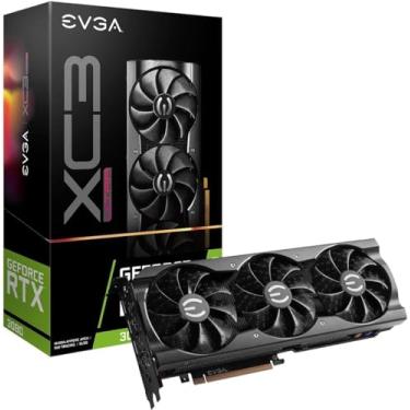 Imagem de EVGA GeForce RTX 3080 XC3 Ultra Gaming, 10G-P5-3885-KL, 10GB GDDR6X, iCX3 Cooling, ARGB LED, placa traseira de metal, LHR