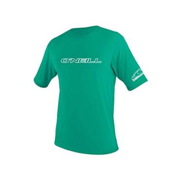 Imagem de O'Neill Camiseta de manga curta juvenil básica com películas FPS 50+, Seaglass, 8