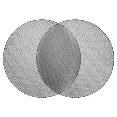 Imagem de ACROPIX Grade de alto-falante universal de 8,5 polegadas para subwoofer de áudio 223 x 6,5 mm grade sem moldura preta - Pacote com 2