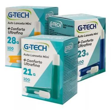 Imagem de Mini Auto Lanceta 28g - Caixa C/ 100un (g-tech)