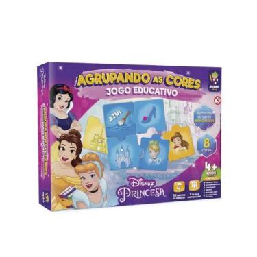 Imagem de Jogo Educativo Princesas da Disney Agrupando as Cores - Mimo Brinquedo