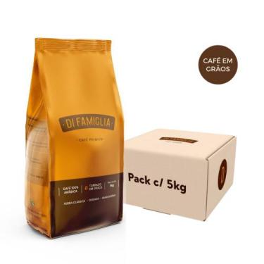 Imagem de Café Especial Arábica Grãos Di Famiglia - Pack(5x 1Kg) 5kg