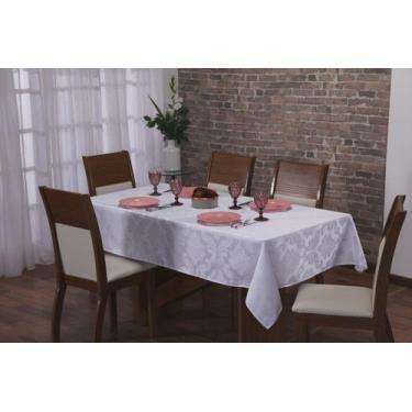 Imagem de Toalha para Mesa de 12 lugares 3,50 x 1,35m Tecido Jacquard - Rulidry 