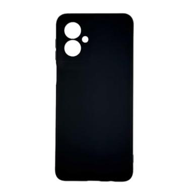 Imagem de Capa Compativel com Moto G55 Silicone Macia Aveludada Forro Interno Premium Preta