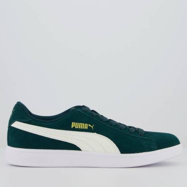 Imagem de Tênis Puma Smash V2 Verde Escuro  masculino
