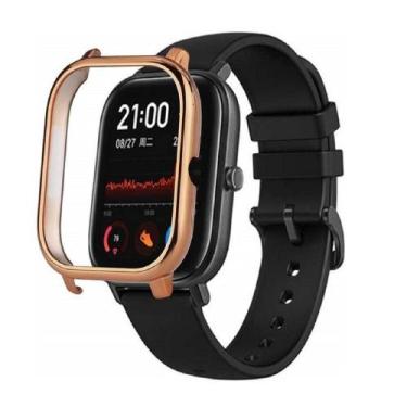 Imagem de Case Bumper Nsmart para proteção do smartwatch GTS, Rose gold