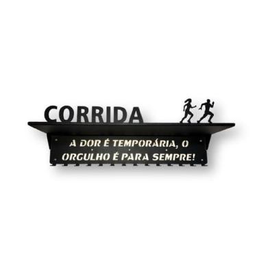 Imagem de Porta Trofeus E Medalhas Parede Modalidade Corrida - Base Soluções
